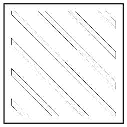 Option B for In India, as per the Rights of Persons with Disabilities Act, 2016, which of the following plans represent(s) tactile tile(s) for assisting mobility of visually impaired persons?